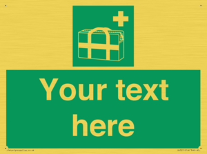 Custom sign safe condition Medical grab bag